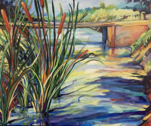 Acequia with Cattails